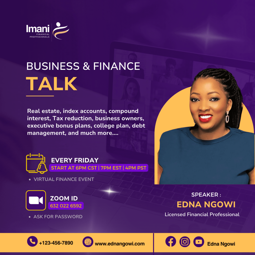 Weekly Zoom - Financial Empowerment Sessions with